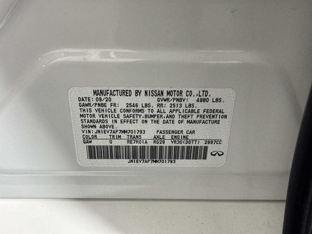 2021 INFINITI Q50 PURE