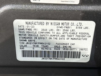 2023 INFINITI Q50 LUXE