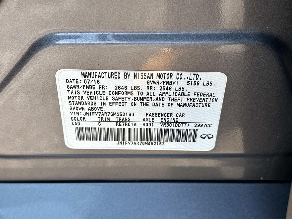 2016 INFINITI Q50 Red Sport 400