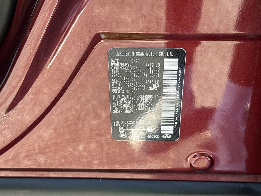 2021 INFINITI QX80 Sensory