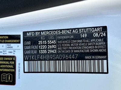 2025 Mercedes-Benz E-Class E 350 4MATIC®