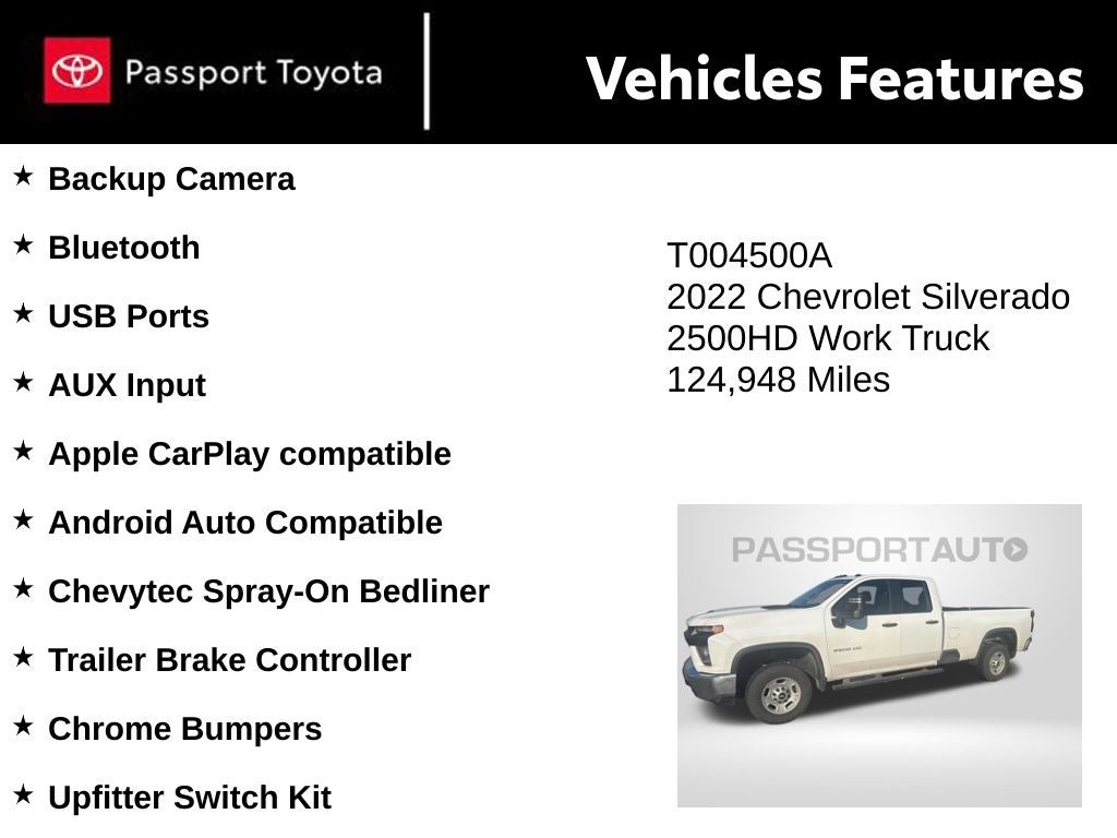 2022 Chevrolet Silverado 2500HD Work Truck