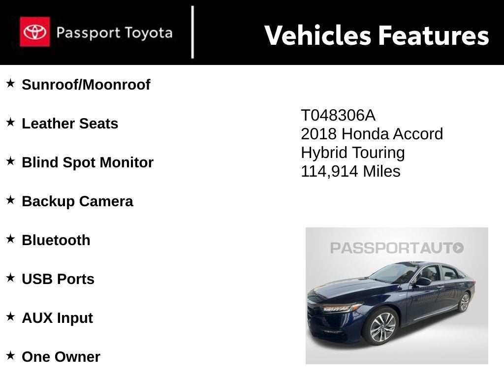 2018 Honda Accord Hybrid Touring