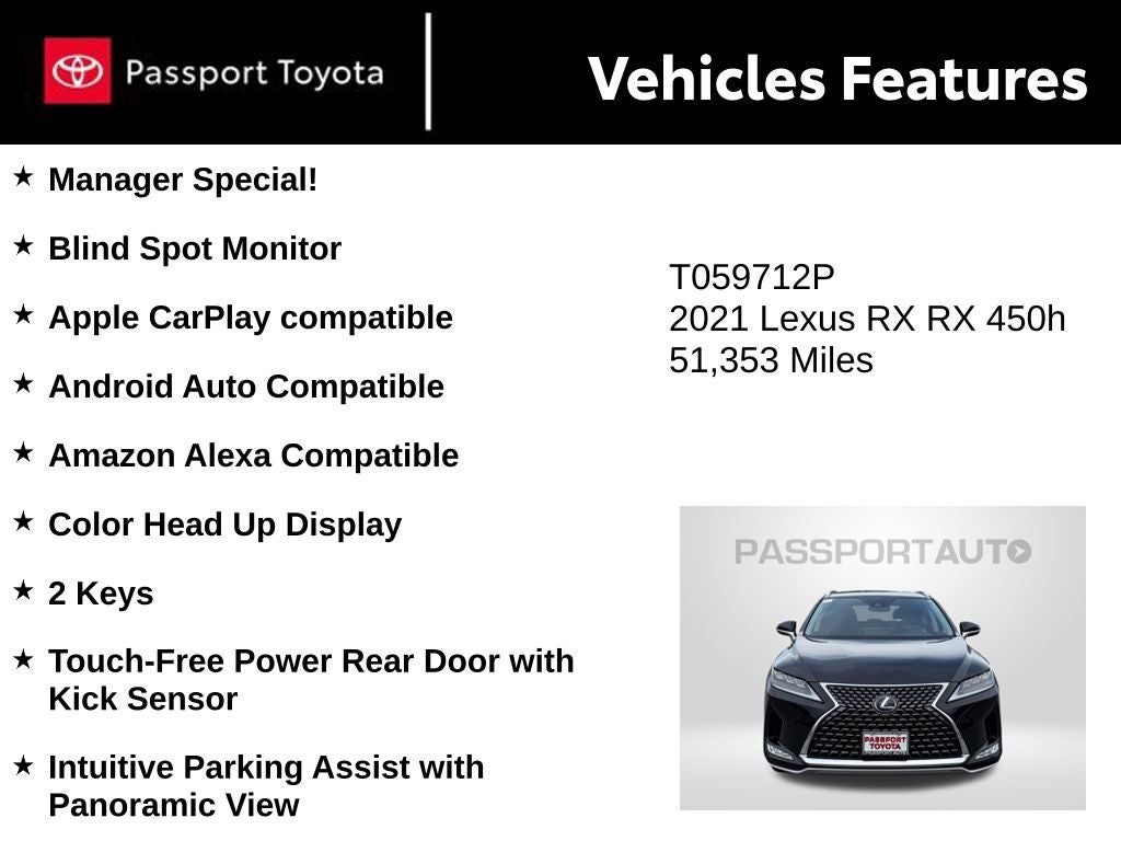 2021 Lexus RX 450h