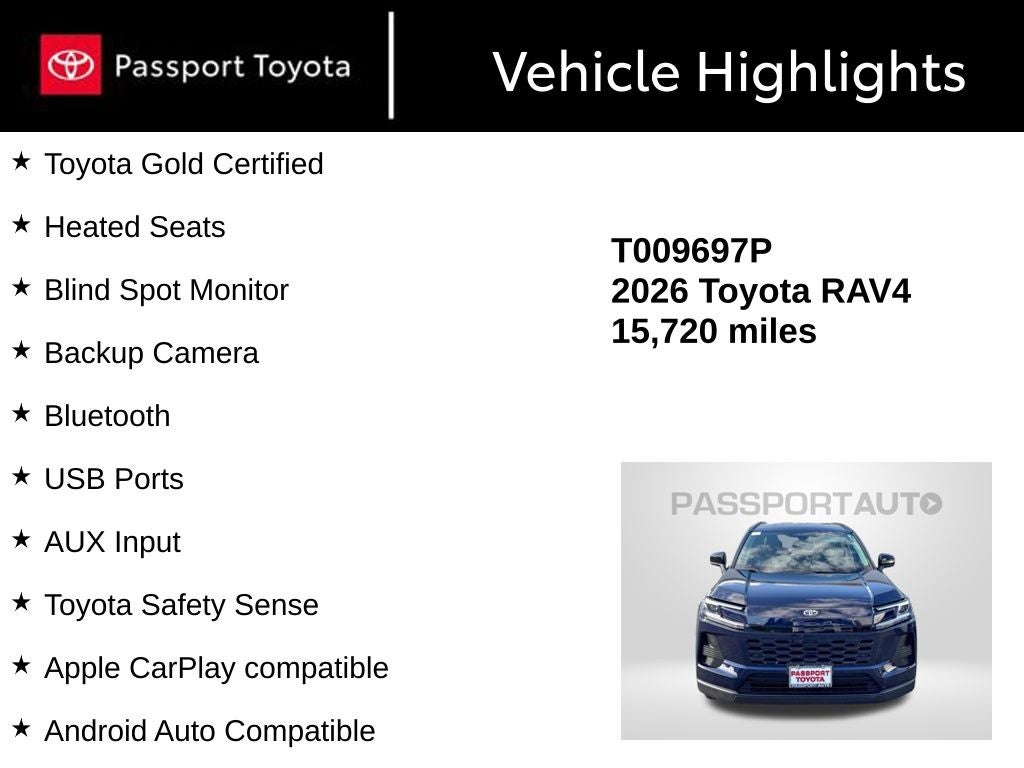 2026 Toyota RAV4 XLE Premium