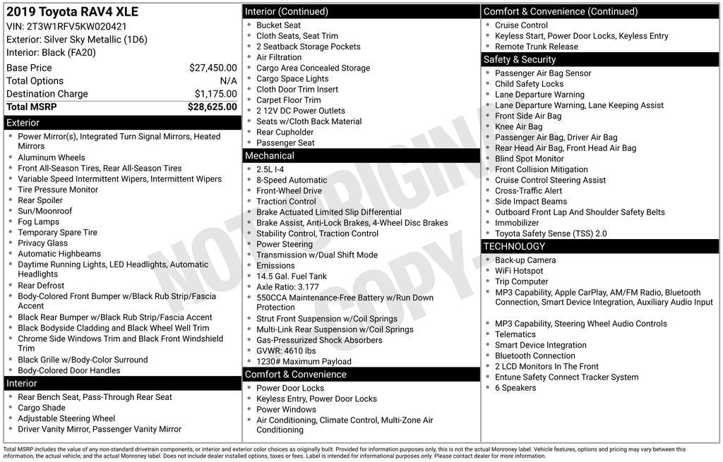 2019 Toyota RAV4 XLE