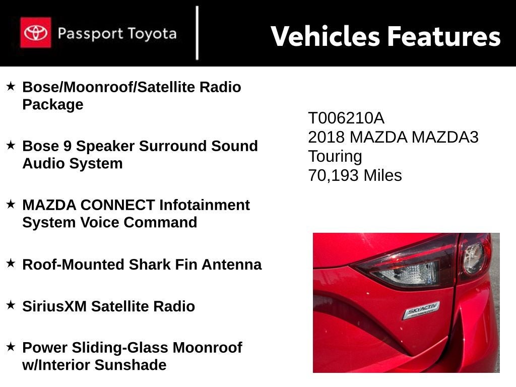 2018 Mazda Mazda3 Touring
