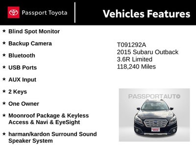 2015 Subaru Outback 3.6R Limited