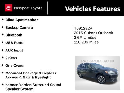 2015 Subaru Outback 3.6R Limited