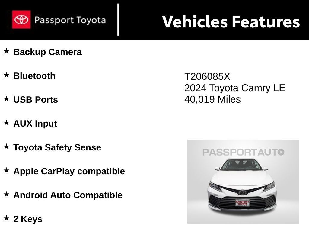 2024 Toyota Camry LE