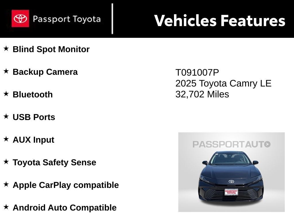 2025 Toyota Camry LE