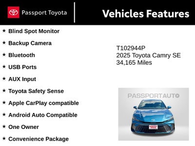 2025 Toyota Camry SE