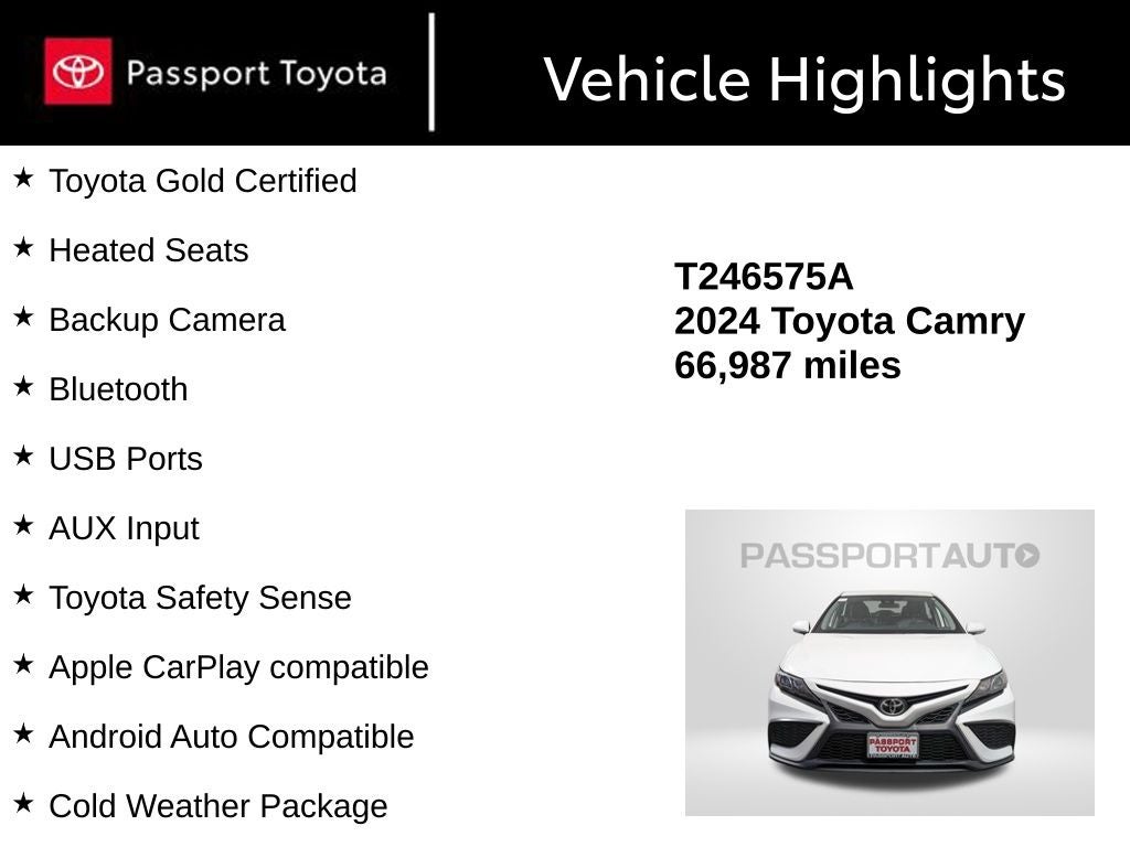 2024 Toyota Camry SE