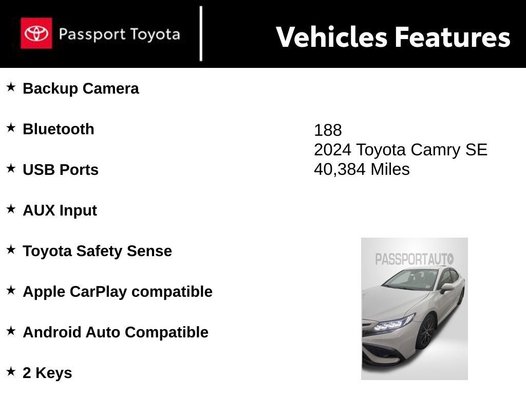 2024 Toyota Camry SE
