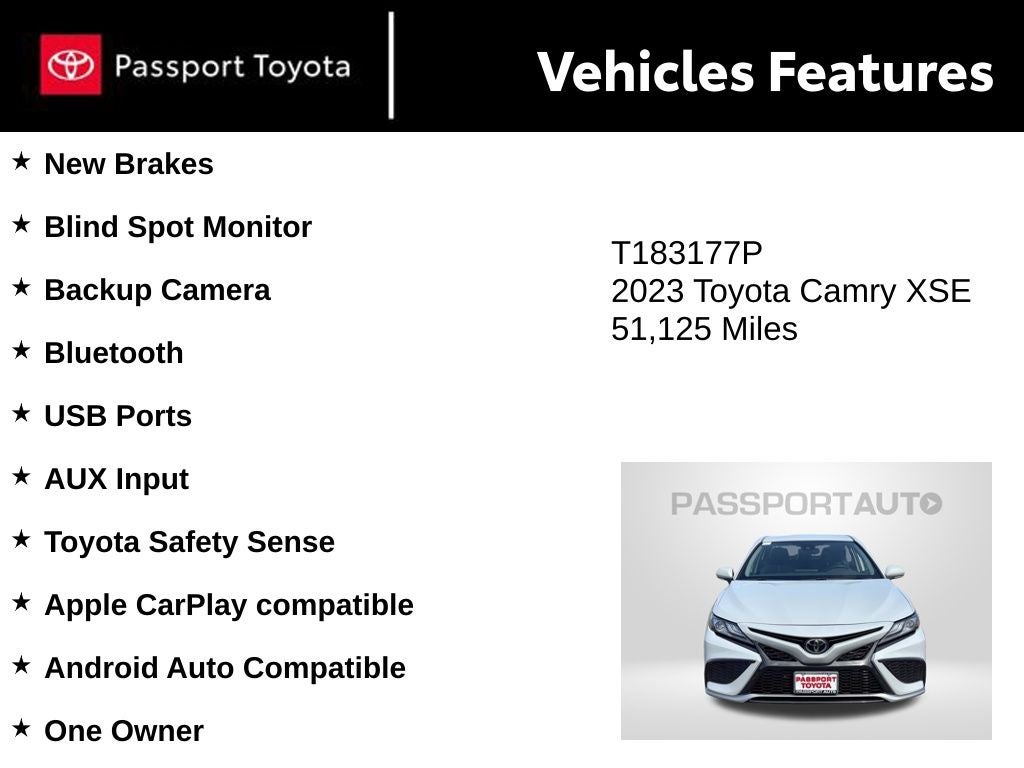 2023 Toyota Camry XSE