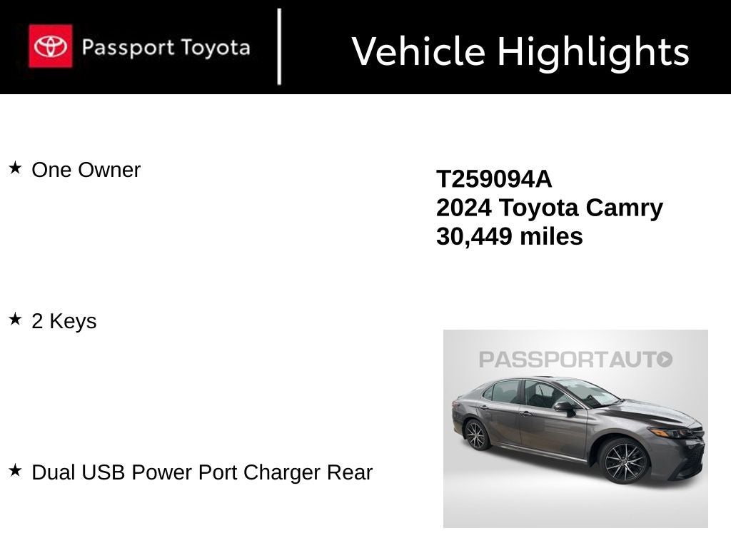 2024 Toyota Camry SE