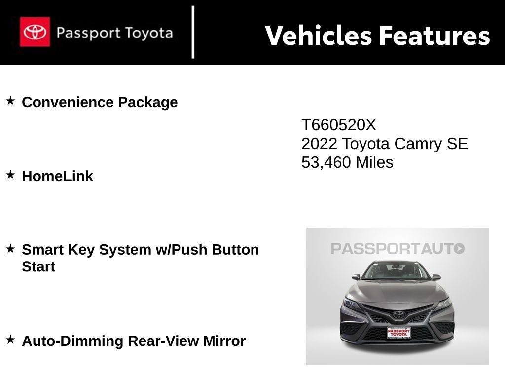 2022 Toyota Camry SE