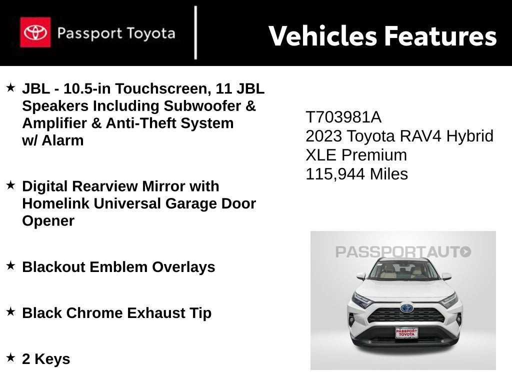 2023 Toyota RAV4 Hybrid XLE Premium