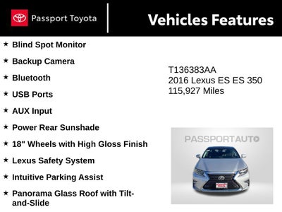2016 Lexus ES 350