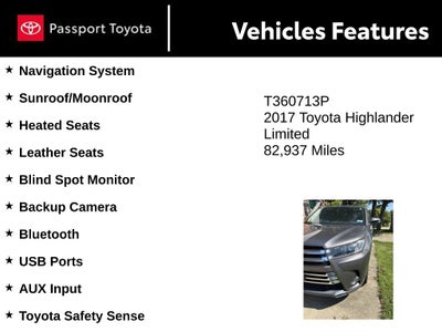 2017 Toyota Highlander Limited