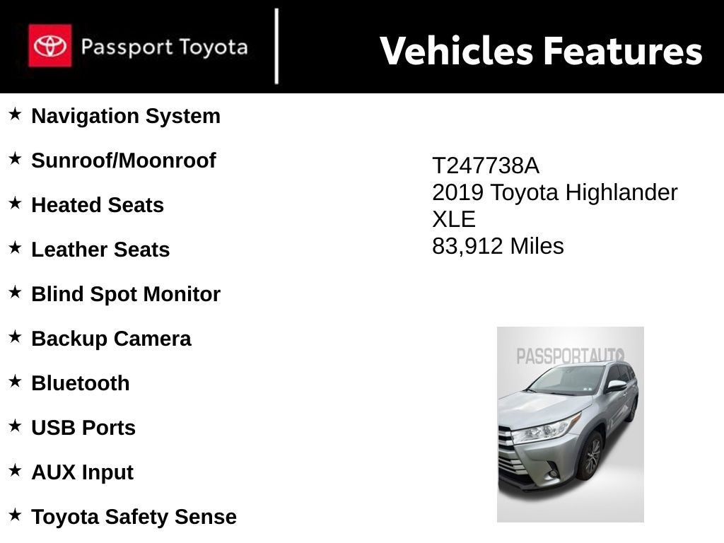 2019 Toyota Highlander XLE