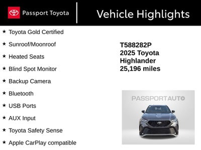 2025 Toyota Highlander XSE
