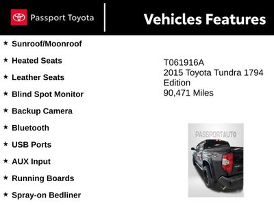 2015 Toyota Tundra 1794 CrewMax
