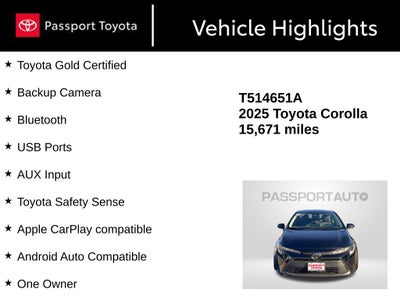 2025 Toyota Corolla LE