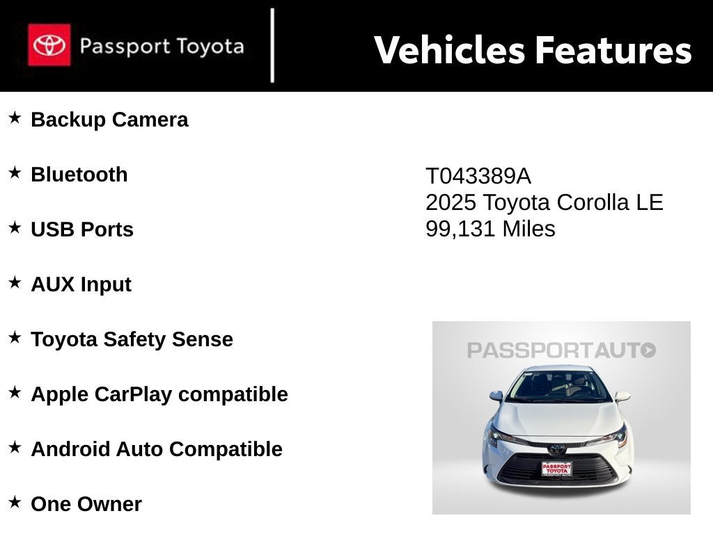 2025 Toyota Corolla LE