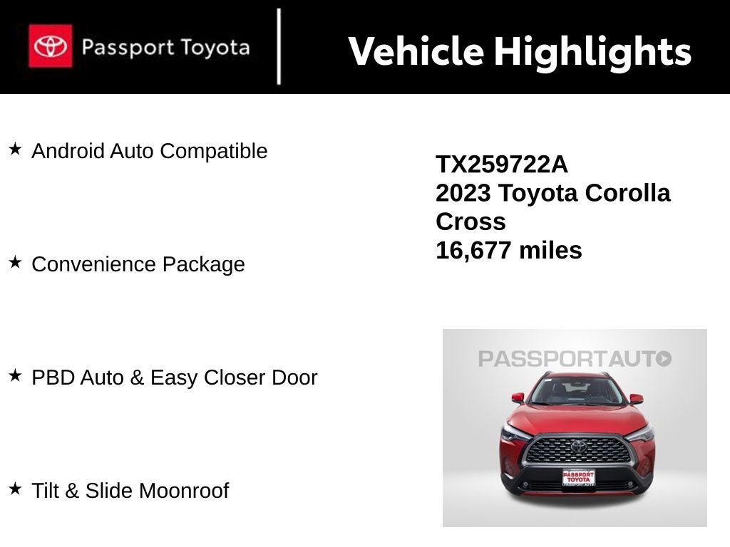 2023 Toyota Corolla Cross XLE