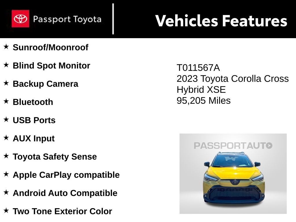 2023 Toyota Corolla Cross Hybrid XSE