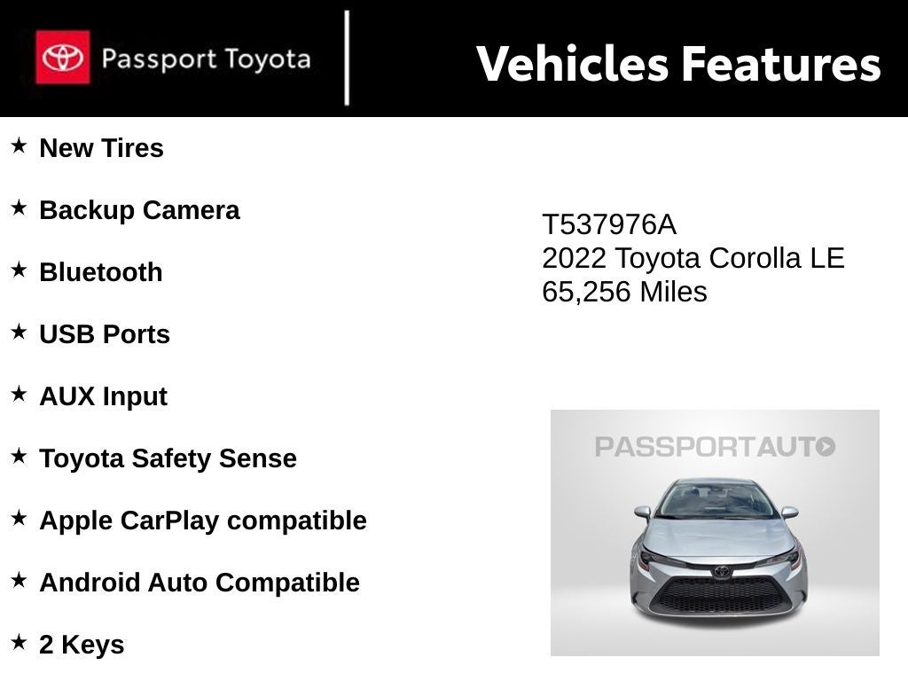2022 Toyota Corolla LE