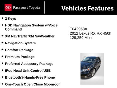2012 Lexus RX 450h