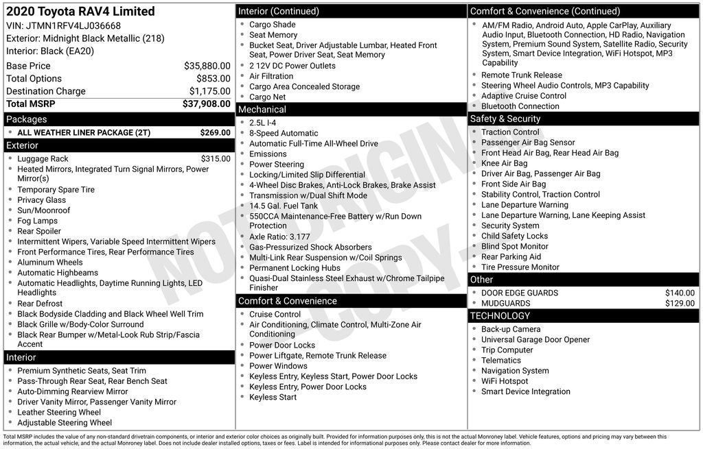 2020 Toyota RAV4 Limited