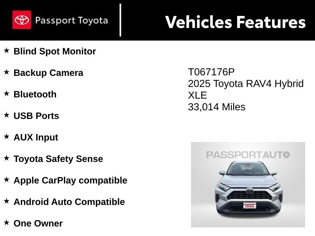 2025 Toyota RAV4 Hybrid XLE