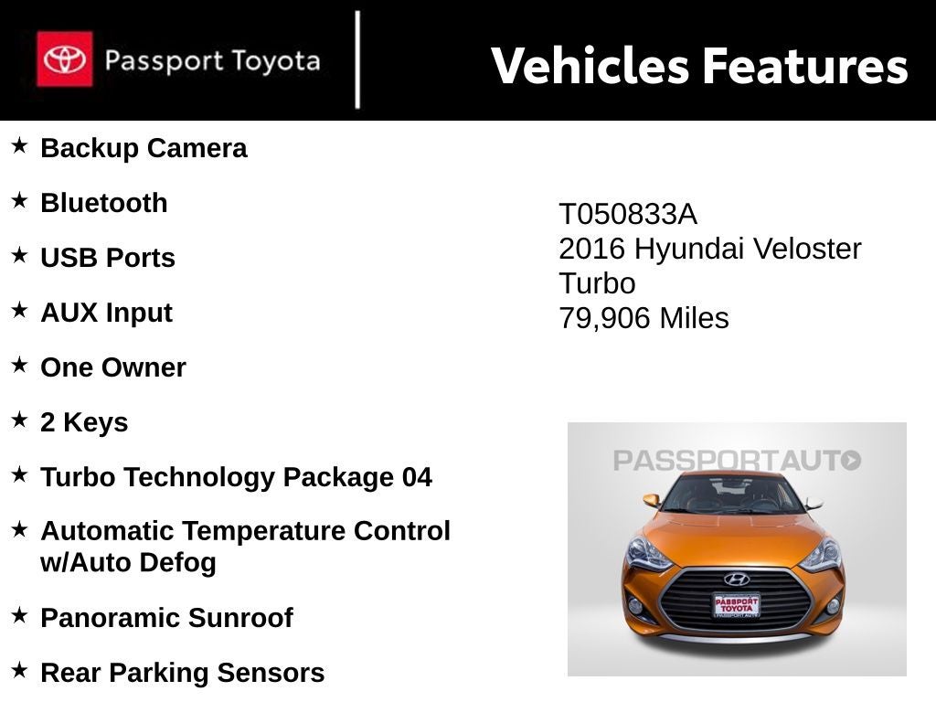 2016 Hyundai Veloster Turbo