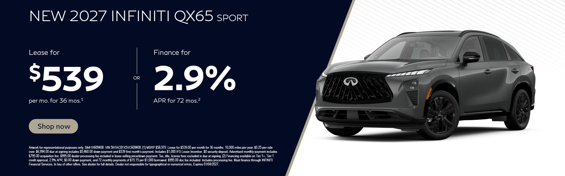 New 2027 INFINITI QX65