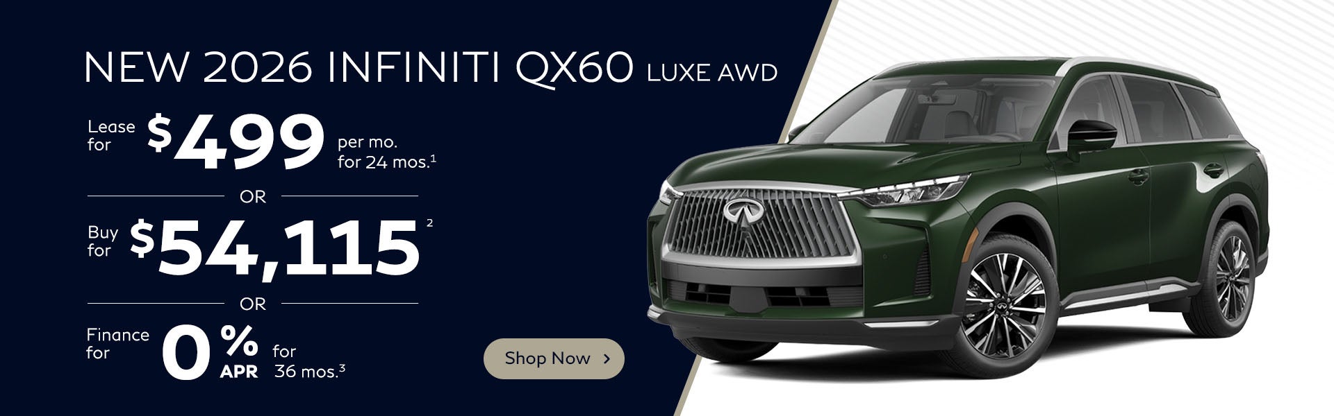 2026 INFINITI QX60 LUXE AWD