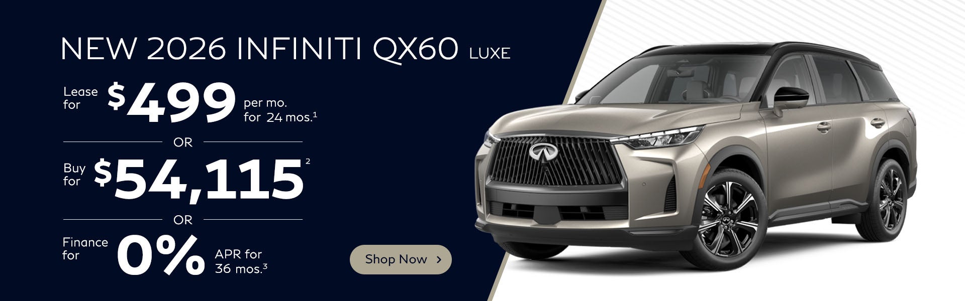 2026 INFINITI QX60 LUXE