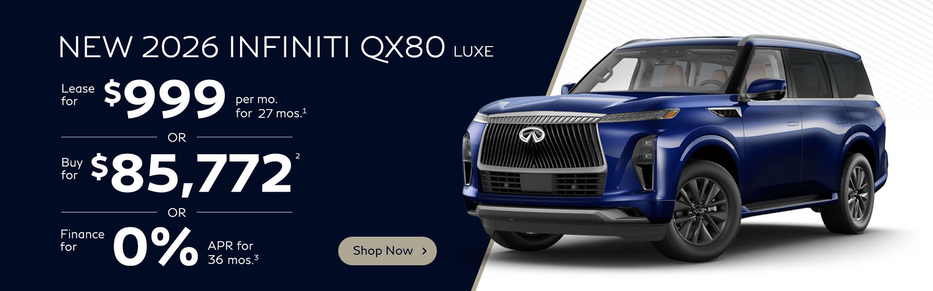 2026 INFINITI QX80 LUXE
