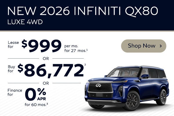 2026 INFINITI QX80 LUXE 4WD