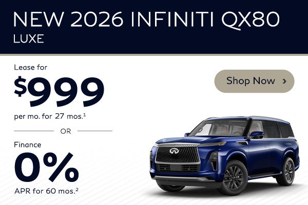 Infiniti QX80 lease and finance special